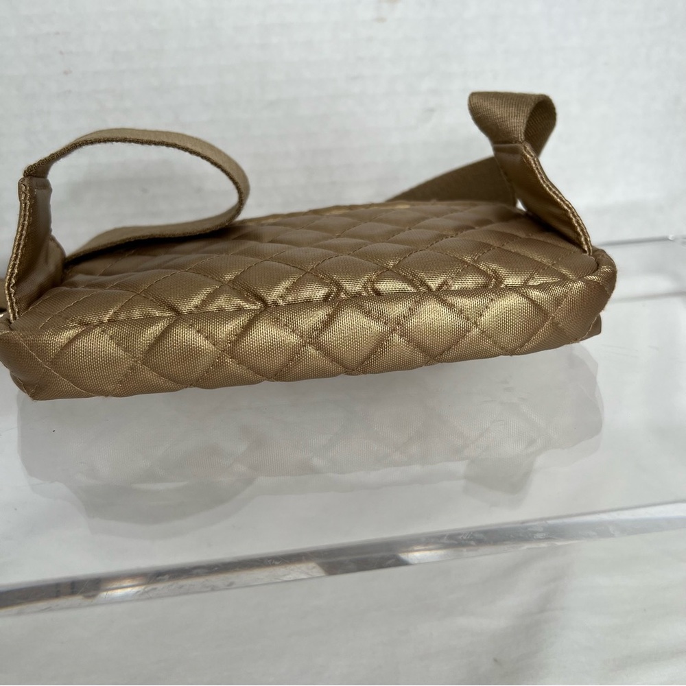 Vera Bradley Mini Belt Bag, Champagne Gold Pearl, NWT - Picture 4 of 12
